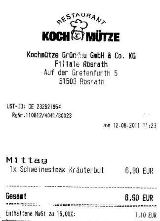 tksf Hffner Kochmtze Restaurant